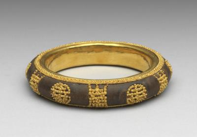 图片[2]-Agarwood bracelet with longevity symbols, Qing dynasty (1644-1911)-China Archive